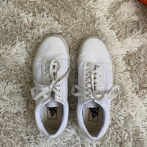 White Vans (Sz 8.0 women/ 6.5 men)
